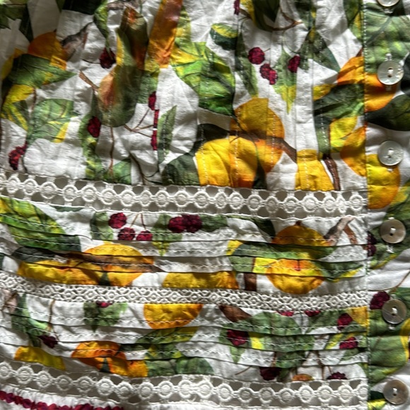 Farm Rio FRUIT ORCHARD OFF-WHITE MINI DRESS, Medium, $255 - Picture 12 of 15